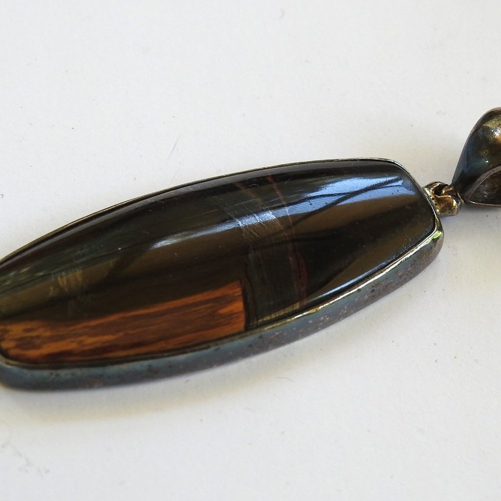 Vintage Starborn Sterling Tiger's Eye Pendant